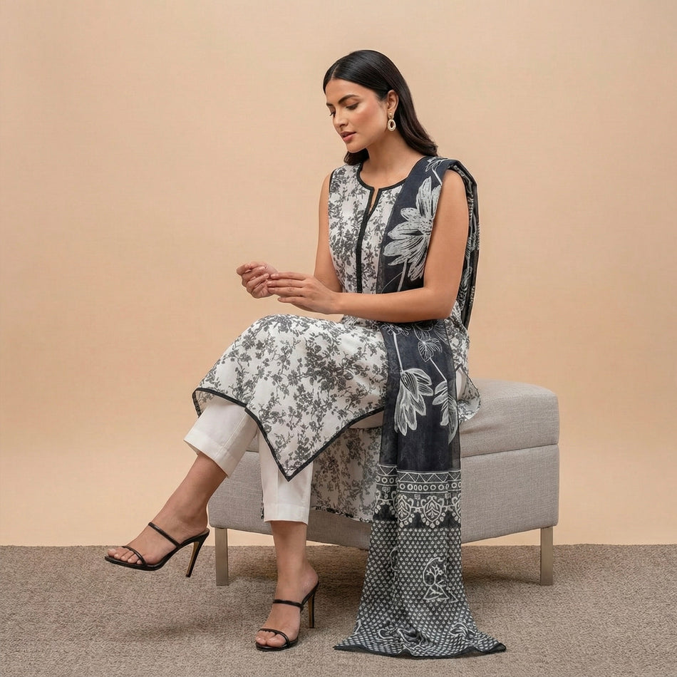 Beechtree 3 Piece Premium Lawn Suit