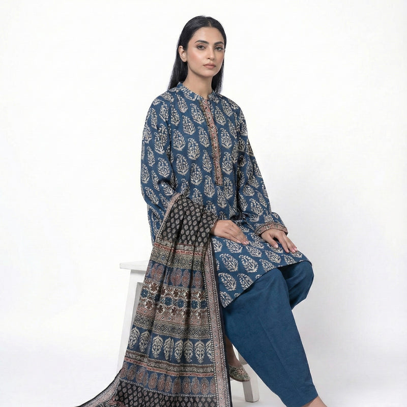 Khaadi - Printed Lawn - 3 Piece Suit